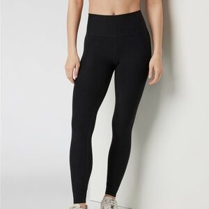 Vuori Long Line Elevation Black Heather Leggings size SM